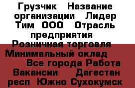 Грузчик › Название организации ­ Лидер Тим, ООО › Отрасль предприятия ­ Розничная торговля › Минимальный оклад ­ 17 600 - Все города Работа » Вакансии   . Дагестан респ.,Южно-Сухокумск г.